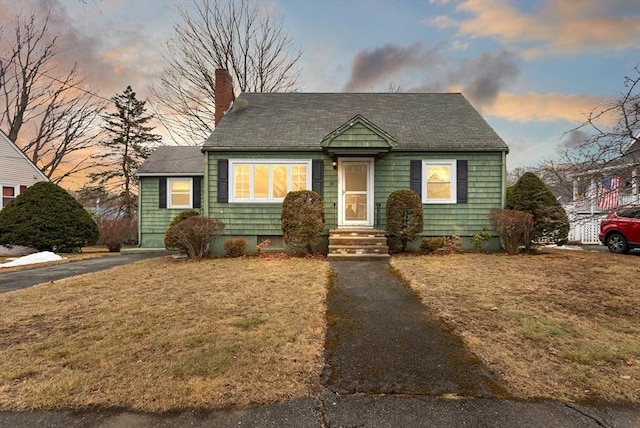 bungalow with a chimney