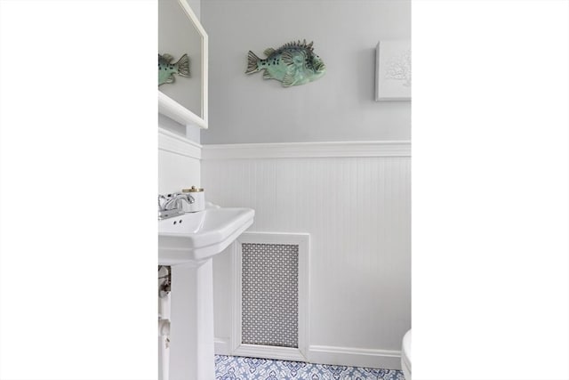118 Academy Ave, Weymouth, MA 02188 - bathroom featuring wainscoting and toilet