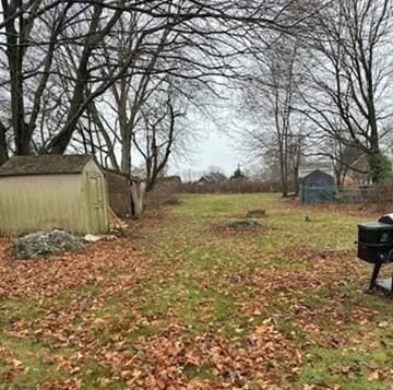 view of yard with a shed