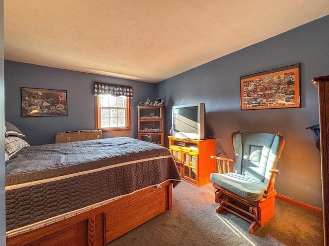 bedroom featuring carpet flooring