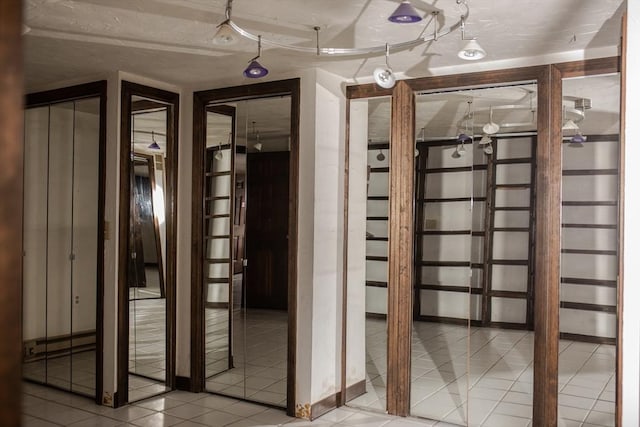 wine cellar featuring light tile patterned flooring