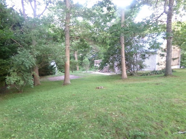 19 Saint Anns Ln, Falmouth, MA 02536 - view of green lawn featuring stairs