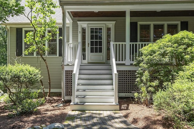 5 Mckinley Dr, Acton, MA 01720 - view of exterior entry with a porch