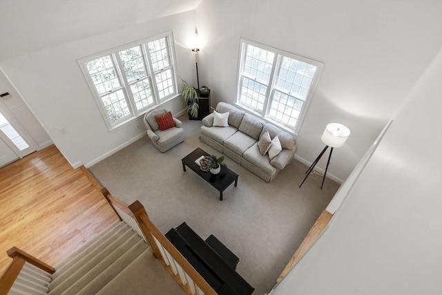5 Mckinley Dr, Acton, MA 01720 - living area featuring plenty of natural light, baseboards, and carpet
