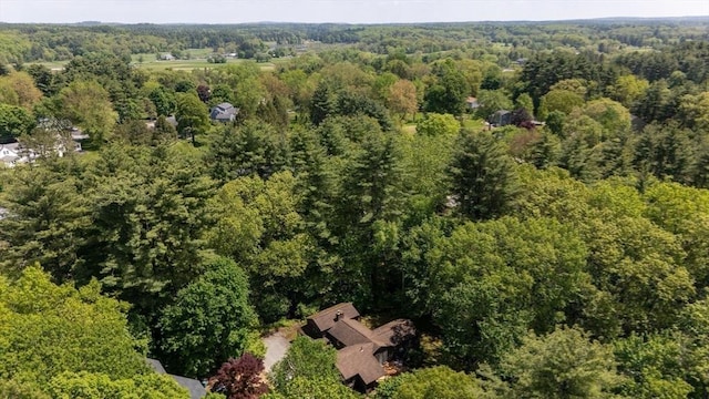 32 Fern St, Concord, MA 01742 - aerial view of property and surrounding area featuring a forest