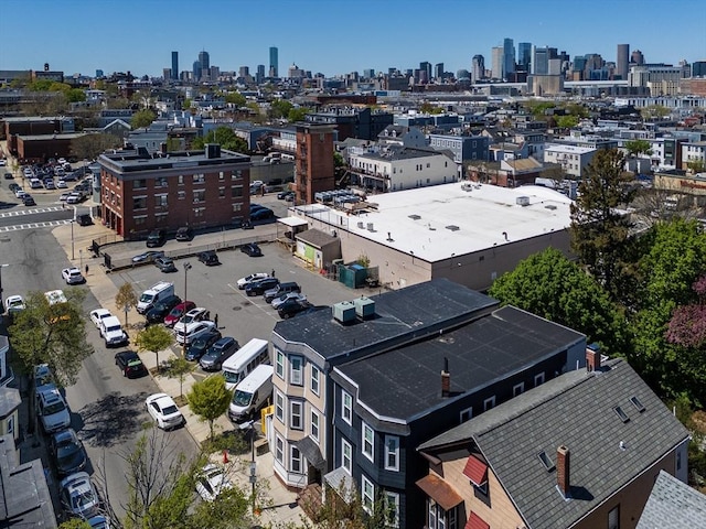bird's eye view featuring a view of city