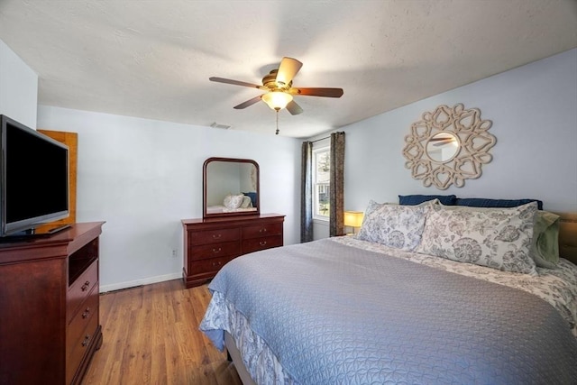 69 W Shore Rd, Holbrook, MA 02343 - bedroom featuring light wood-type flooring, baseboards, and ceiling fan