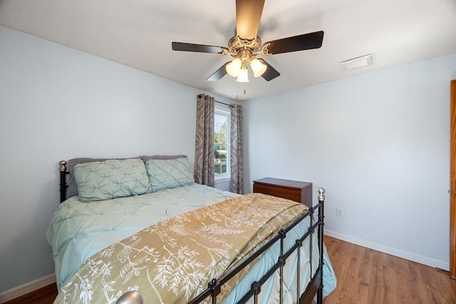 69 W Shore Rd, Holbrook, MA 02343 - bedroom with wood finished floors, baseboards, and a ceiling fan