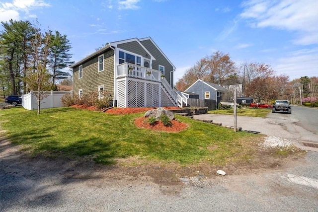 69 W Shore Rd, Holbrook, MA 02343 - view of home's exterior featuring stairway