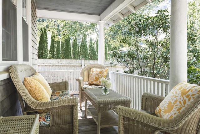 view of balcony