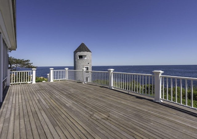240 Atlantic Rd, Gloucester, MA 01930 - wooden terrace featuring a water view