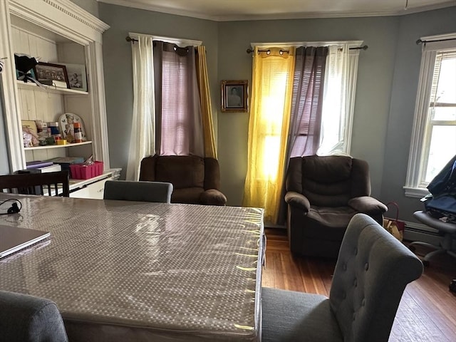 89-91 Cambridge St, Lawrence, MA 01843 - dining space with wood finished floors and ornamental molding