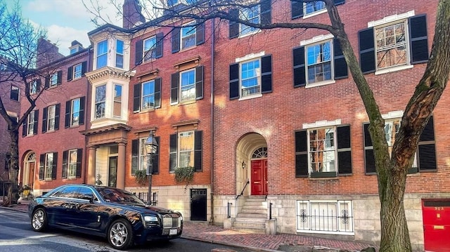 multi unit property with brick siding