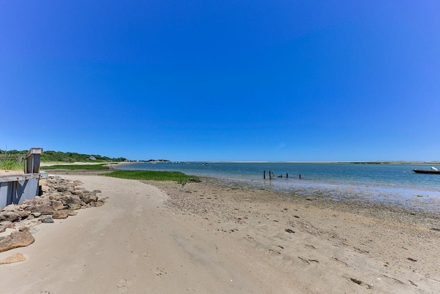 water view featuring a beach view