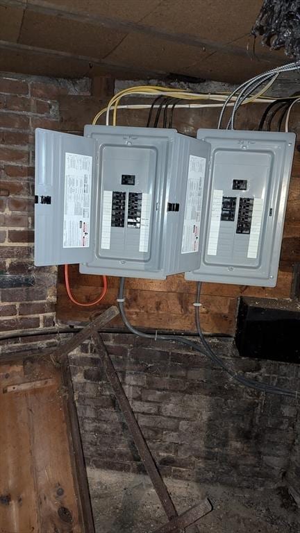 utility room featuring electric panel