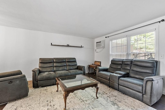 13 Berrington Rd Unit 13, Leominster, MA 01453 - living room with a wall mounted air conditioner and wood finished floors