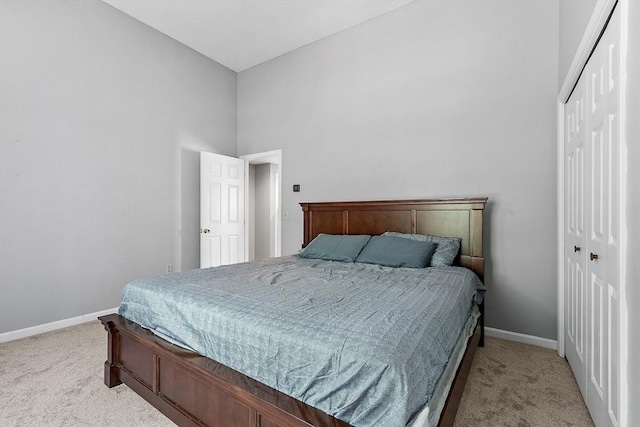 13 Berrington Rd Unit 13, Leominster, MA 01453 - bedroom with light colored carpet, a closet, and a high ceiling