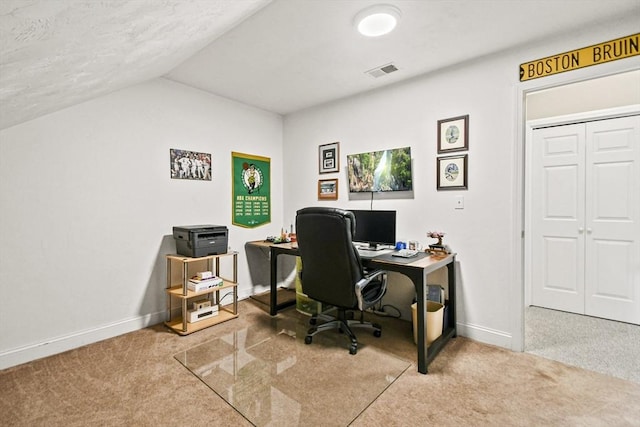 7 Myra Ln Unit 11, Worcester, MA 01606 - carpeted office space featuring baseboards and lofted ceiling