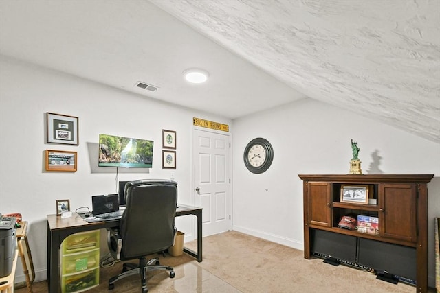 7 Myra Ln Unit 11, Worcester, MA 01606 - office with light carpet, vaulted ceiling, and baseboards