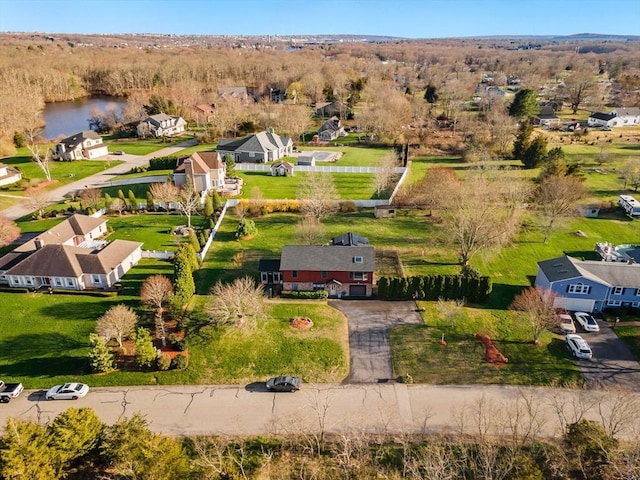 bird's eye view featuring a residential view