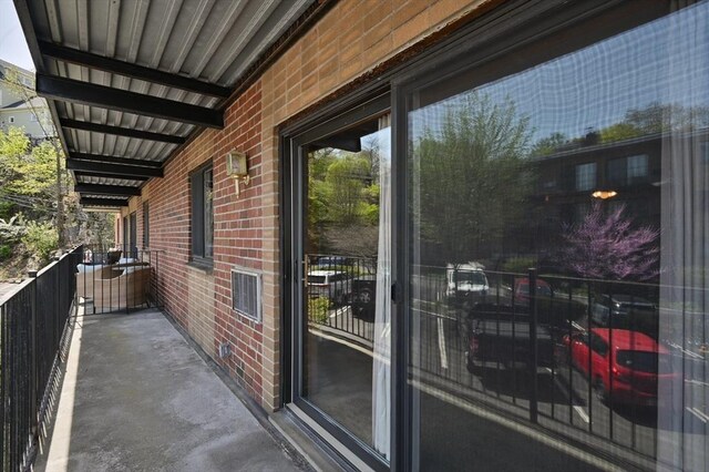 balcony with visible vents