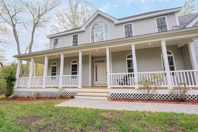 view of front of house featuring a porch