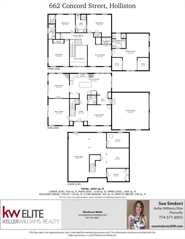 662 Concord St, Holliston, MA 01746 - room layout