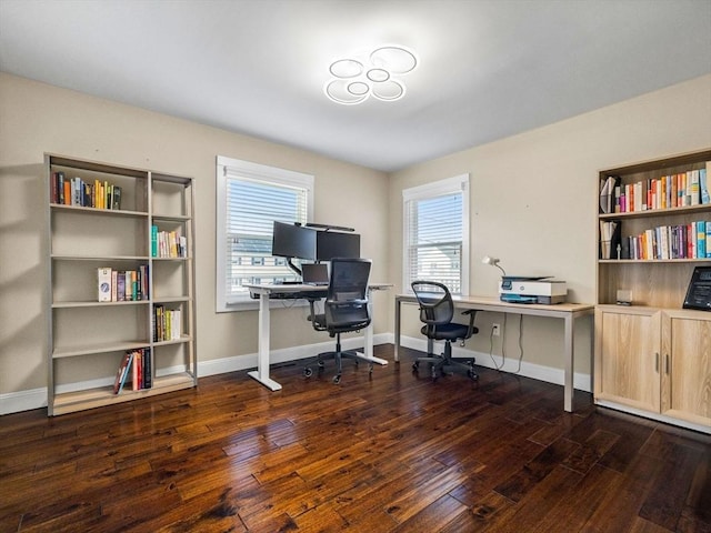 83 Altamont Ave, Melrose, MA 02176 - office space with dark wood finished floors and baseboards