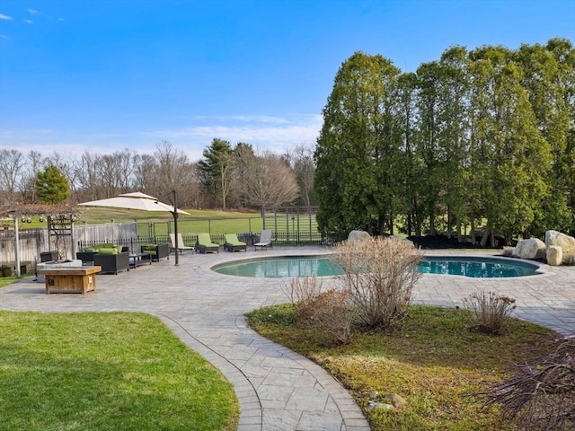 83 Altamont Ave, Melrose, MA 02176 - view of pool with a yard, a patio area, fence, and a fenced in pool