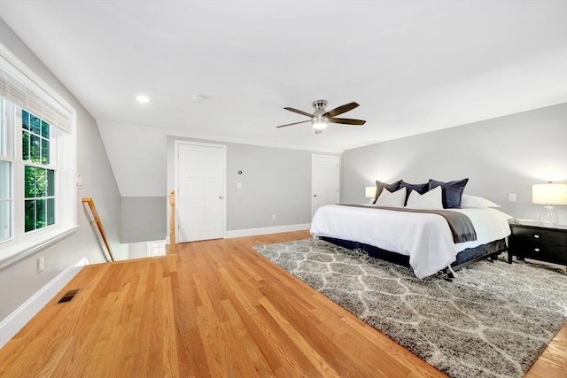 5 Allen St Unit 5, Woburn, MA 01801 - bedroom featuring light wood finished floors and a ceiling fan