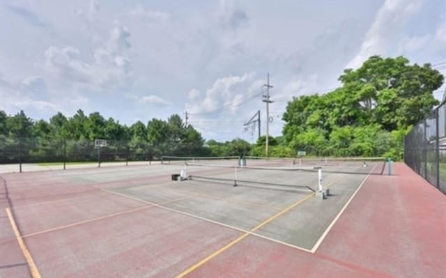 view of tennis court