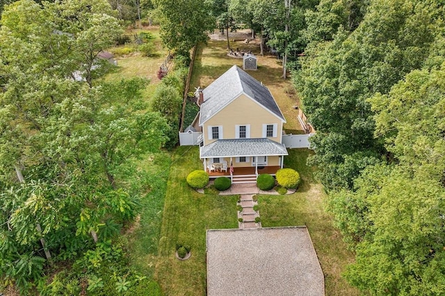 birds eye view of property