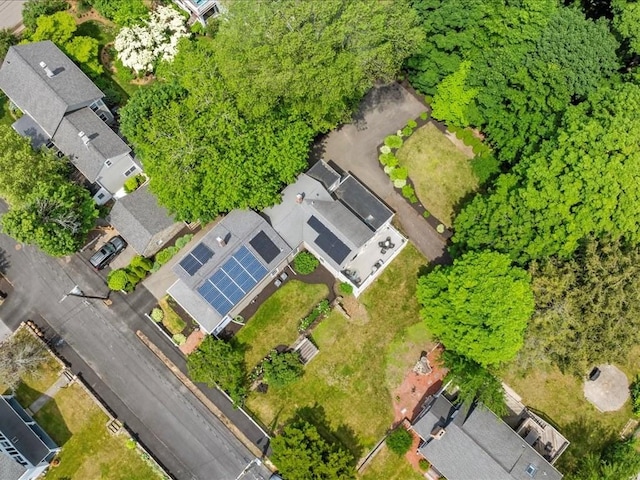 55 Dwight St, Dedham, MA 02026 - drone / aerial view