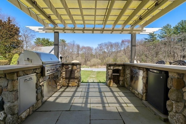 619 Main St, Hanover, MA 02339 - view of patio / terrace with a pergola