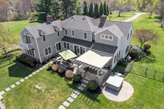 619 Main St, Hanover, MA 02339 - aerial view of property and surrounding area