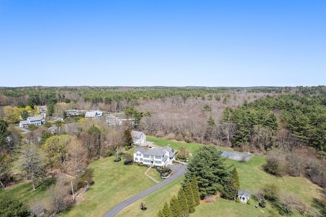 619 Main St, Hanover, MA 02339 - aerial view of property's location with a forest