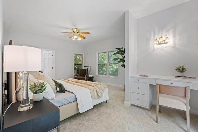 26 Sam Cobb Ln, Princeton, MA 01541 - bedroom featuring light colored carpet, an office area, and a ceiling fan