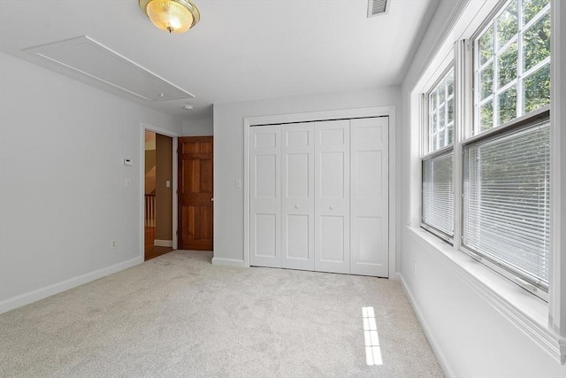 26 Sam Cobb Ln, Princeton, MA 01541 - unfurnished bedroom with attic access, carpet floors, and a closet