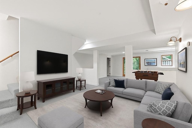 26 Sam Cobb Ln, Princeton, MA 01541 - living area with light carpet and stairs