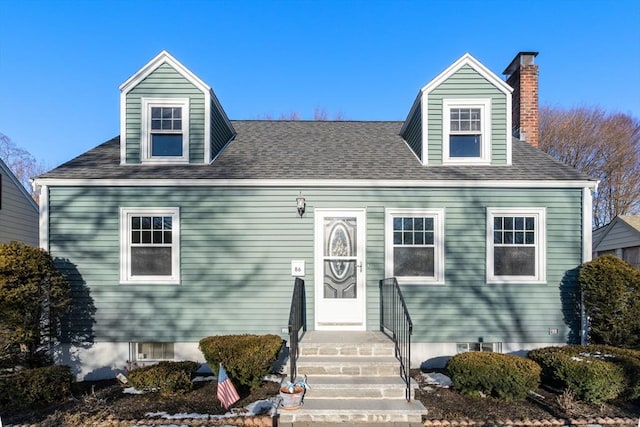 view of cape cod house