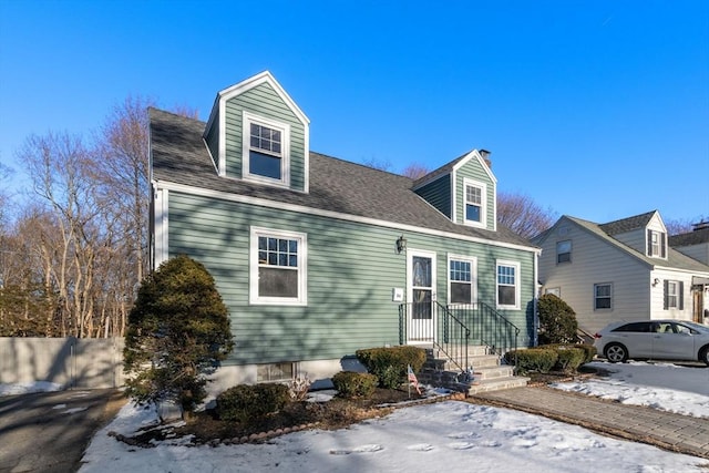 view of cape cod house