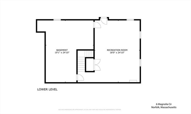 6 Magnolia Cir, Norfolk, MA 02056 - view of room layout
