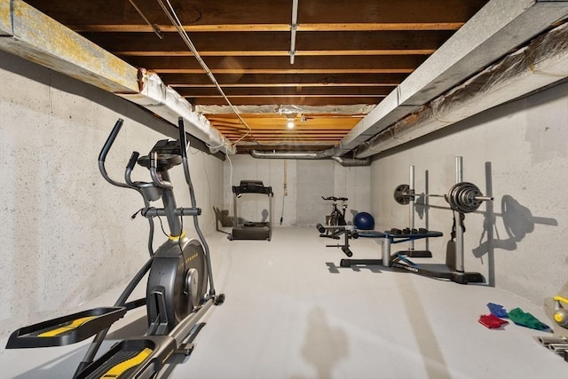 view of workout room