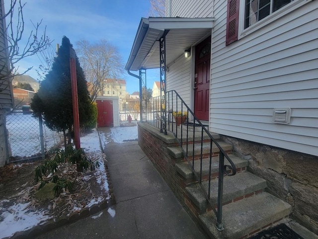 view of entrance to property