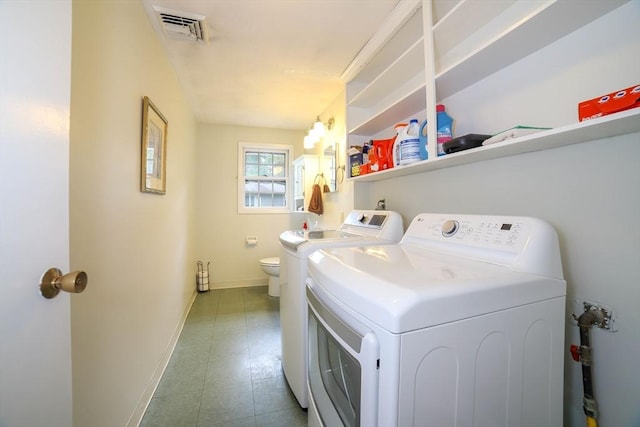 40 Old Stage Rd, Chelmsford, MA 01824 - laundry room with separate washer and dryer and baseboards
