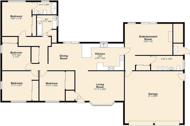 40 Old Stage Rd, Chelmsford, MA 01824 - home floor plan