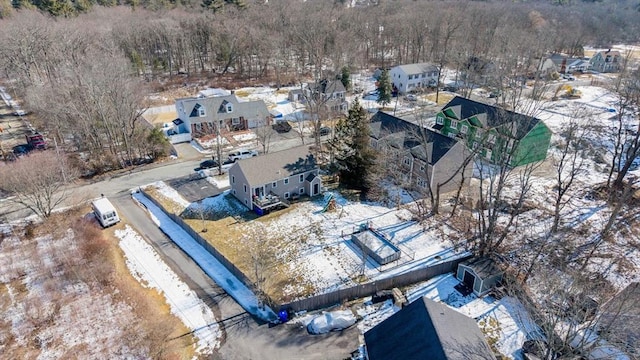 bird's eye view with a residential view