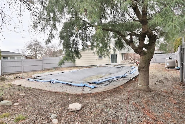 view of pool featuring a fenced backyard