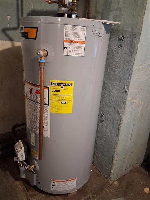 513 Washington Ave, Chelsea, MA 02150 - utility room with water heater
