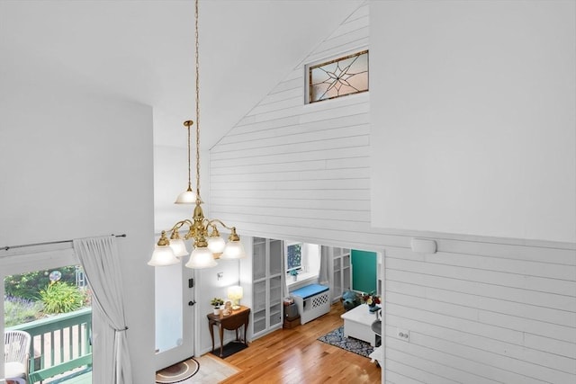 29 1st St Unit C, Salem, MA 01970 - detailed view of a chandelier and wood finished floors